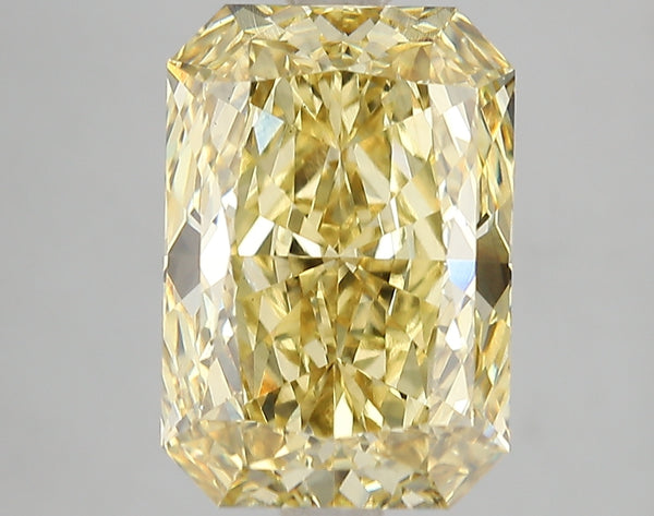 5.07ct Fancy Vivid Yellow Radiant Lab Diamond, VS2, IGI Certified