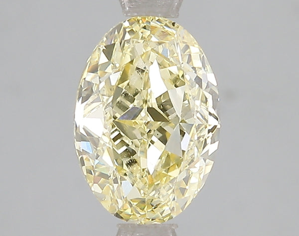2.1ct Fancy Intense Yellow Oval Lab Diamond, VS2, IGI Certified