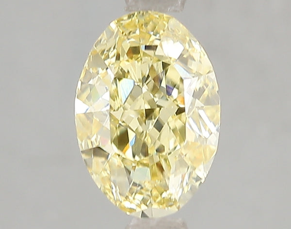 2ct Fancy Intense Yellow Oval Lab Diamond, VS1, IGI Certified