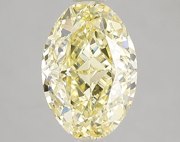 3.09ct Fancy Intense Yellow Oval Lab Diamond, VS1, IGI Certified