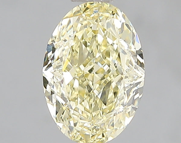 1.52ct Fancy Intense Yellow Oval Lab Diamond, VS1, IGI Certified