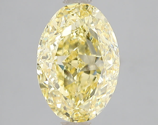 3.08ct Fancy Vivid Yellow Oval Lab Diamond, VS1, IGI Certified