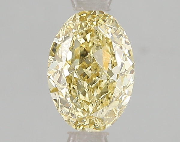 1.5ct Fancy Intense Yellow Oval Lab Diamond, VS2, IGI Certified