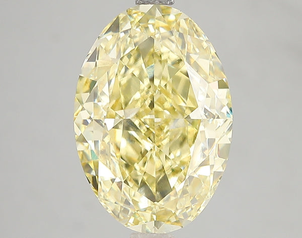 5.03ct Fancy Vivid Yellow Oval Lab Diamond, VS2, IGI Certified