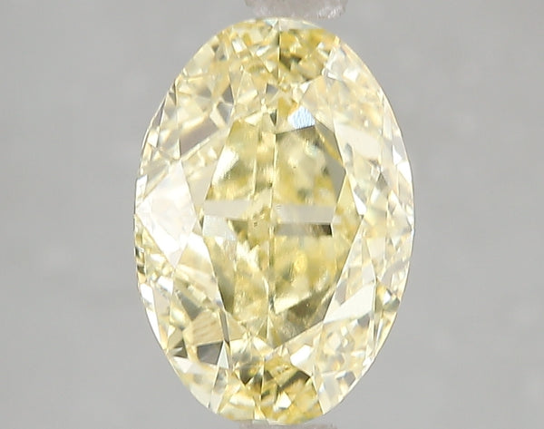 3.1ct Fancy Intense Yellow Oval Lab Diamond, VS2, IGI Certified