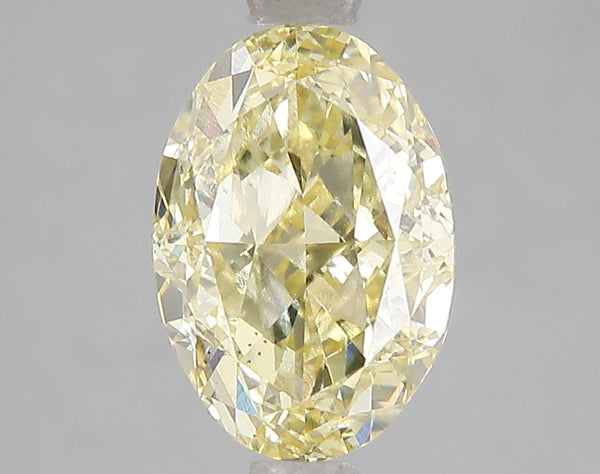 3.01ct Fancy Vivid Yellow Oval Lab Diamond, VS1, IGI Certified