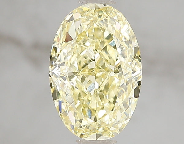2.02ct Fancy Vivid Yellow Oval Lab Diamond, SI1, IGI Certified
