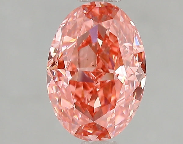 1.5ct Fancy Vivid Pink Oval Lab Diamond, SI1, IGI Certified