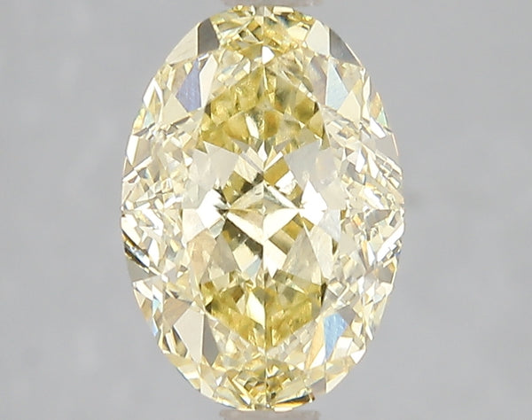 3.03ct Fancy Intense Yellow Oval Lab Diamond, VS2, IGI Certified