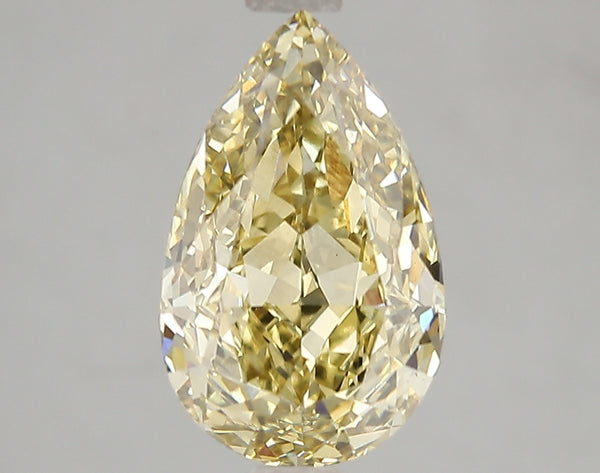 3.08ct Fancy Intense Yellow Pear Lab Diamond, VS2, IGI Certified