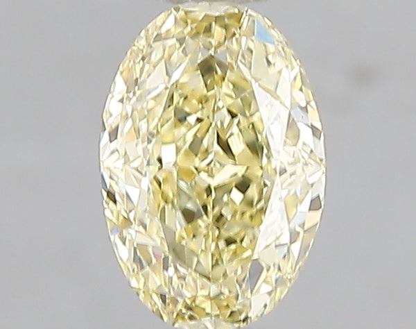 1.01ct Fancy Yellow Oval Lab Diamond, VS2, IGI Certified