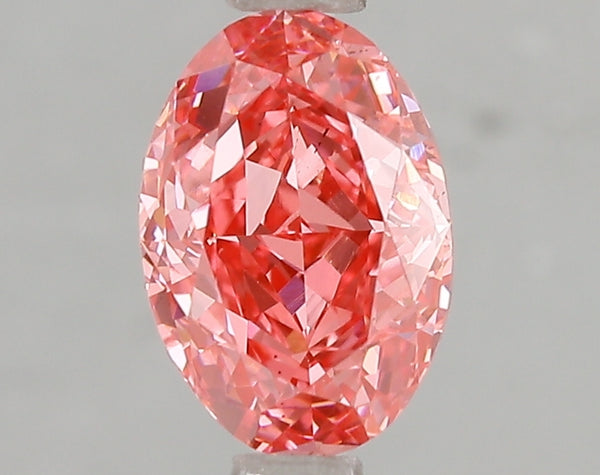1.59ct Fancy Vivid Pink Oval Lab Diamond, VS2, IGI Certified