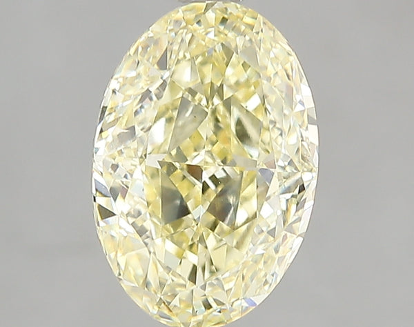 3.02ct Fancy Intense Yellow Oval Lab Diamond, VS1, IGI Certified