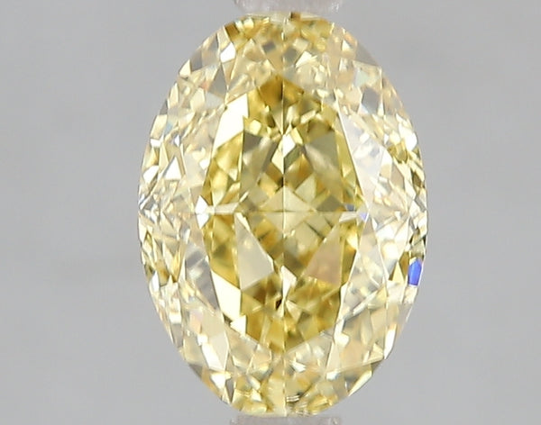 2.06ct Fancy Vivid Yellow Oval Lab Diamond, VS2, IGI Certified