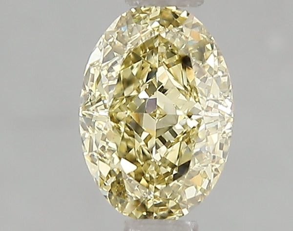 1.05ct Fancy Intense Yellow Oval Lab Diamond, VS2, IGI Certified