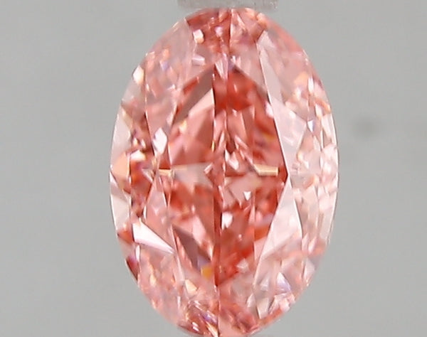 1.5ct Fancy Vivid Pink Oval Lab Diamond, VS1, IGI Certified