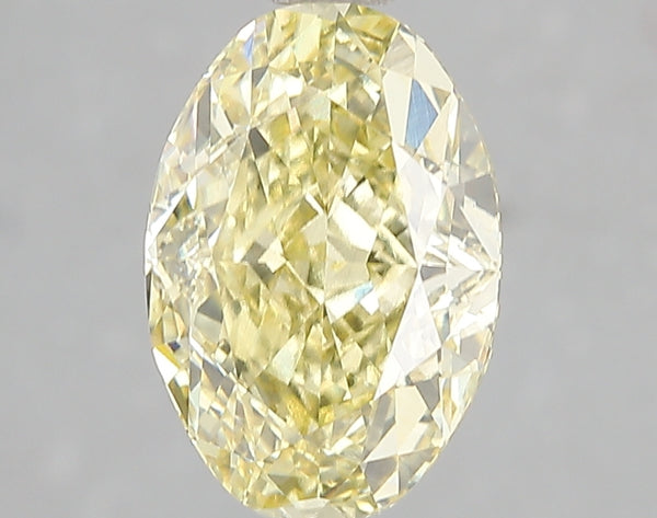 3.04ct Fancy Intense Yellow Oval Lab Diamond, VS1, IGI Certified