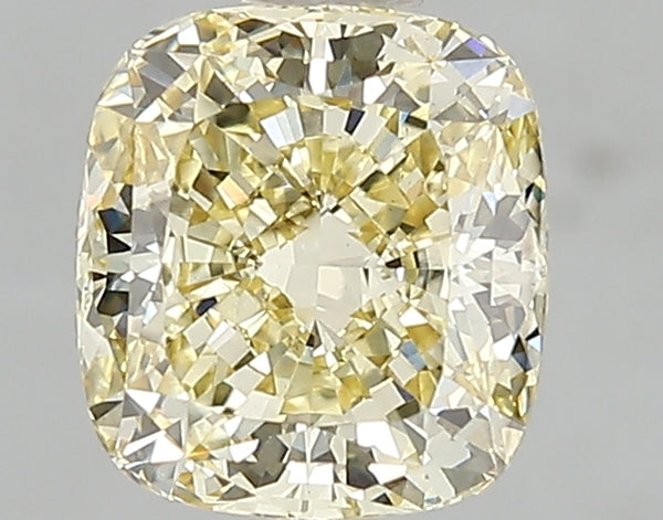 1.58ct Fancy Yellow Cushion Lab Diamond, VS1, IGI Certified