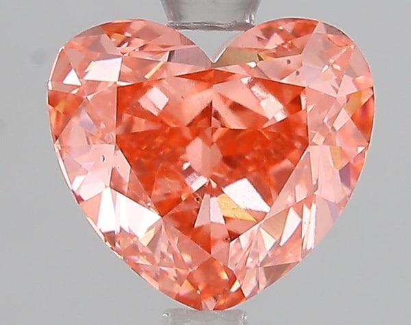 2.51ct Fancy Vivid Pink Heart Lab Diamond, VS2, IGI Certified