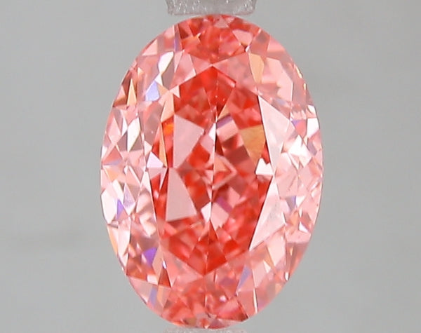 2.03ct Fancy Vivid Pink Oval Lab Diamond, VS1, IGI Certified