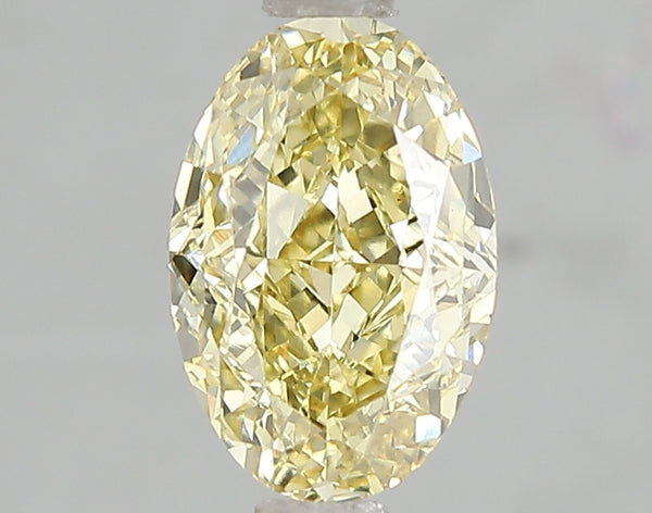 2.02ct Fancy Intense Yellow Oval Lab Diamond, VS1, IGI Certified