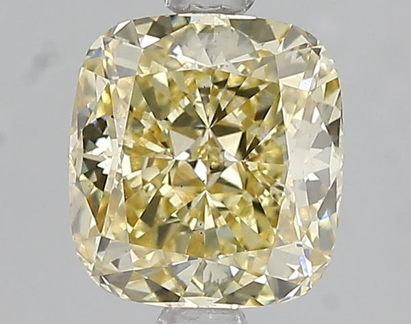 2.01ct Fancy Yellow Cushion Lab Diamond, VS2, IGI Certified