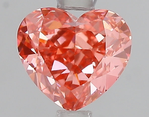 1.52ct Fancy Vivid Pink Heart Lab Diamond, VS1, IGI Certified