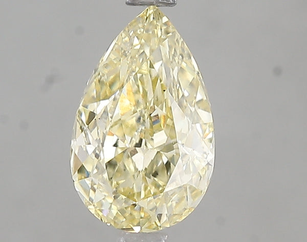 1.7ct Fancy Intense Yellow Pear Lab Diamond, VS1, IGI Certified