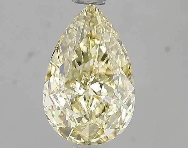 2.01ct Fancy Yellow Pear Lab Diamond, VS2, IGI Certified