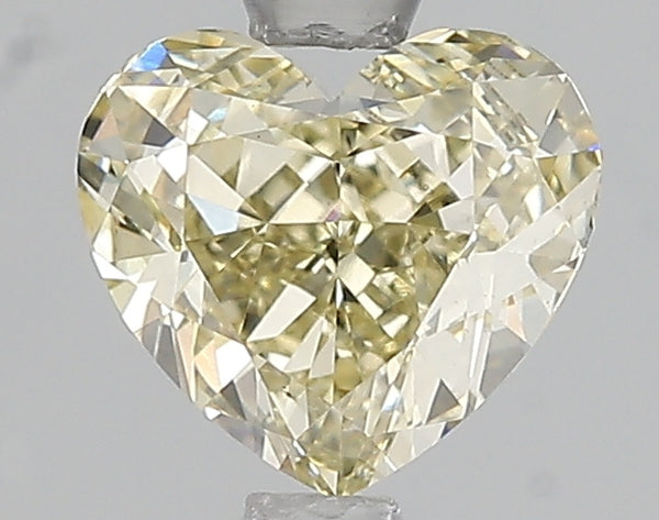 1.5ct Fancy Light Yellow Heart Lab Diamond, VS2, IGI Certified