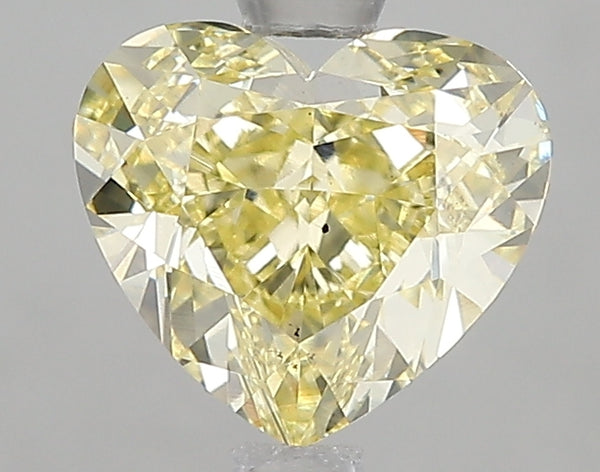 2.01ct Fancy Yellow Heart Lab Diamond, VS2, IGI Certified