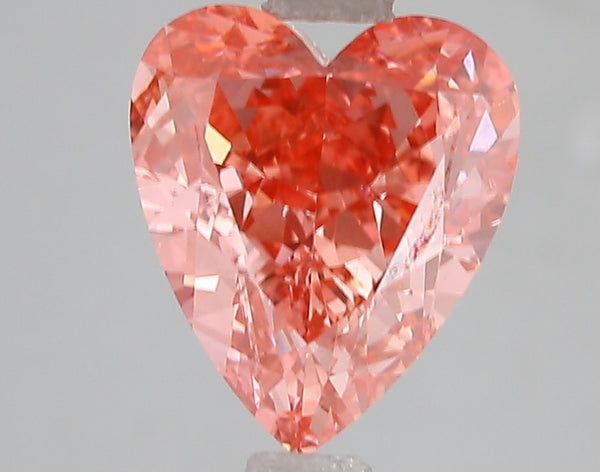 3.02ct Fancy Vivid Pink Heart Lab Diamond, VS1, IGI Certified