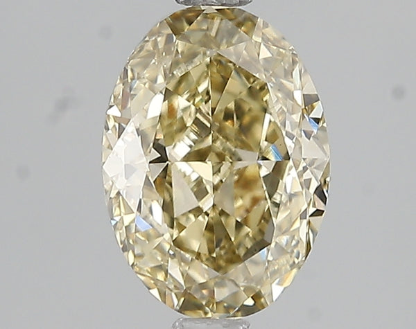 2.03ct Fancy Yellow Oval Lab Diamond, VS1, IGI Certified