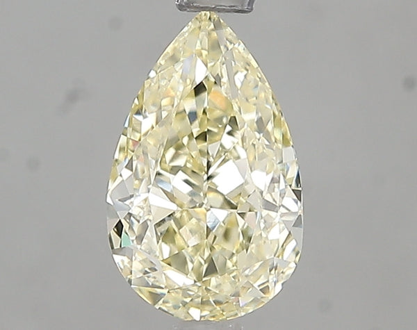 1.53ct Fancy Light Yellow Pear Lab Diamond, VVS2, IGI Certified
