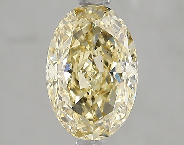 1.87ct Fancy Yellow Oval Lab Diamond, VS2, IGI Certified