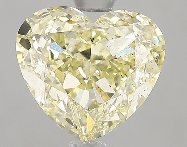 2.52ct Fancy Yellow Heart Lab Diamond, SI1, IGI Certified