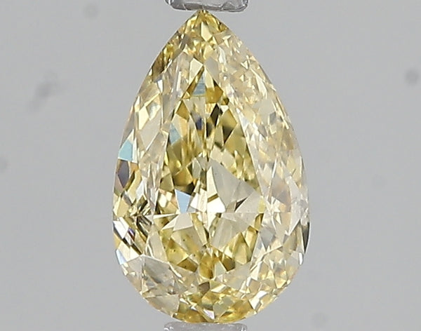 1.04ct Fancy Intense Yellow Pear Lab Diamond, VS1, IGI Certified