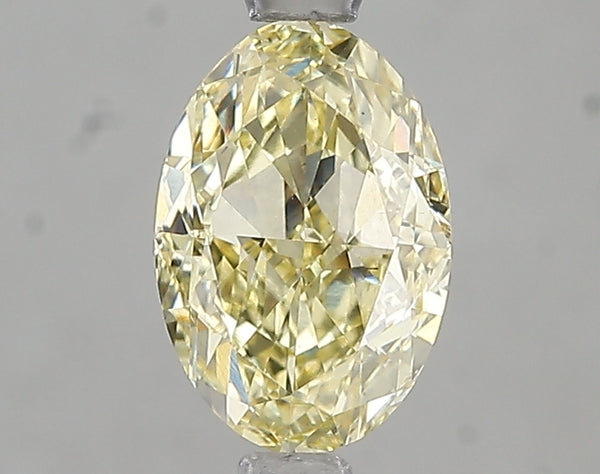1.5ct Fancy Intense Yellow Oval Lab Diamond, VS2, IGI Certified