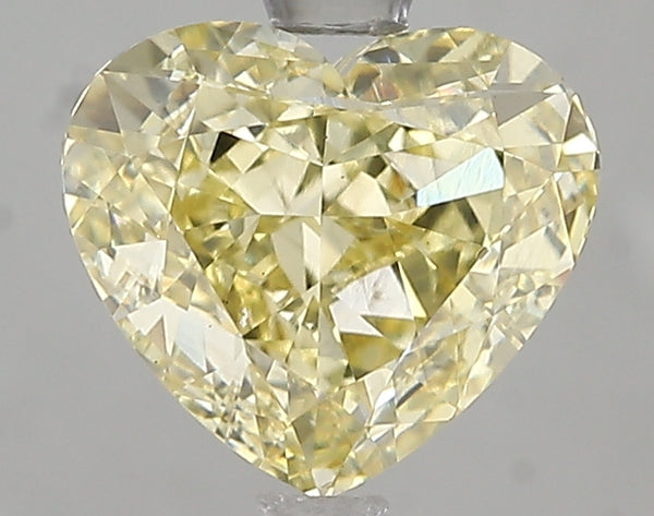 2.51ct Fancy Intense Yellow Heart Lab Diamond, VS2, IGI Certified