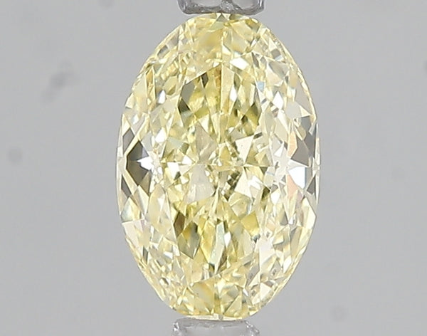 1.07ct Fancy Intense Yellow Oval Lab Diamond, VS1, IGI Certified