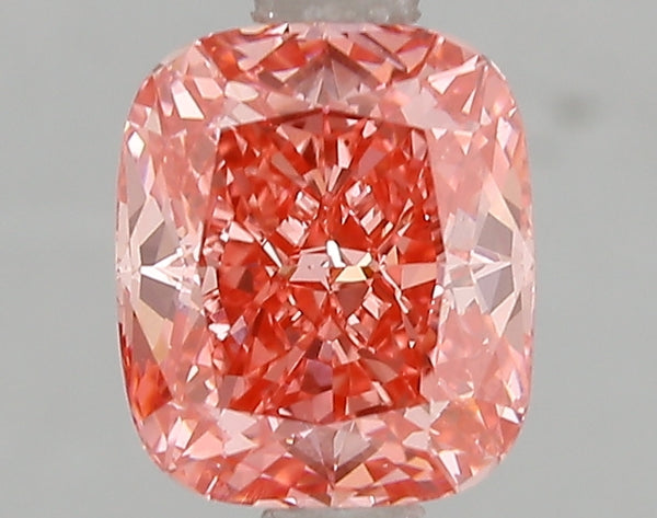 1.95ct Fancy Vivid Pink Cushion Lab Diamond, VS1, IGI Certified