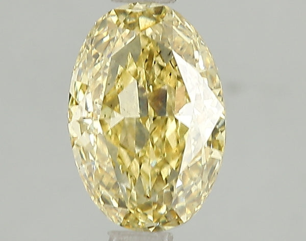 1.72ct Fancy Intense Yellow Oval Lab Diamond, SI1, IGI Certified
