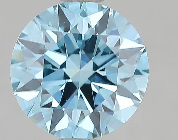 2.08ct Fancy Vivid Blue Round Brilliant Lab Diamond, VS1, IGI Certified