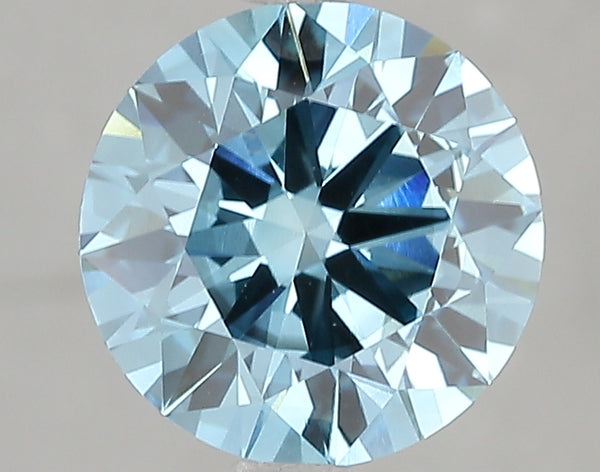 2.54ct Fancy Vivid Blue Round Brilliant Lab Diamond, SI1, IGI Certified