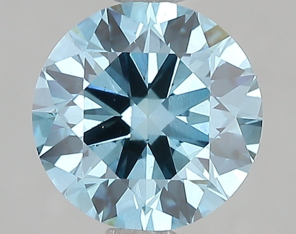 2.04ct Fancy Vivid Blue Round Brilliant Lab Diamond, VS2, IGI Certified