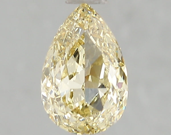 1.04ct Fancy Yellow Pear Lab Diamond, VVS2, IGI Certified