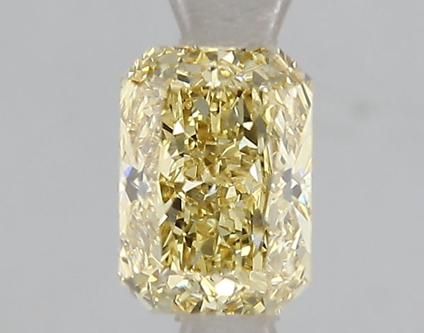 1.1ct Fancy Vivid Yellow Radiant Lab Diamond, SI1, IGI Certified