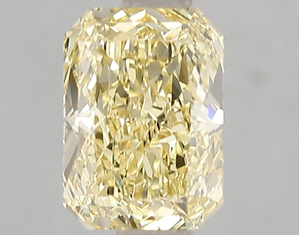 1.55ct Fancy Vivid Yellow Radiant Lab Diamond, VVS2, IGI Certified
