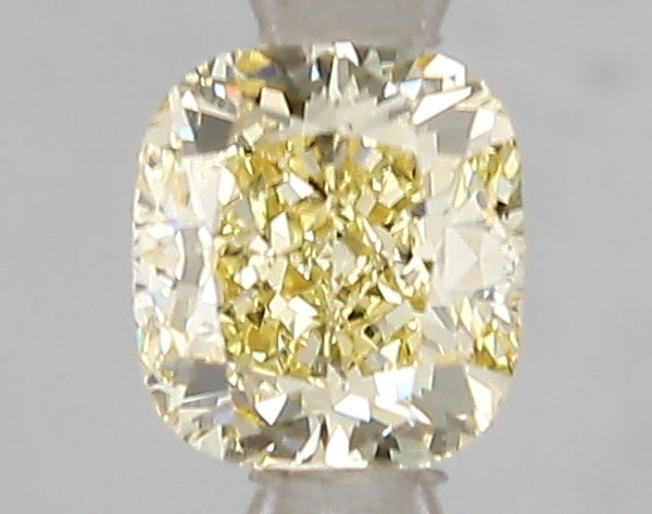1.02ct Fancy Yellow Cushion Lab Diamond, VS2, IGI Certified