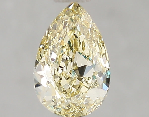 1.07ct Fancy Yellow Pear Lab Diamond, VVS2, IGI Certified